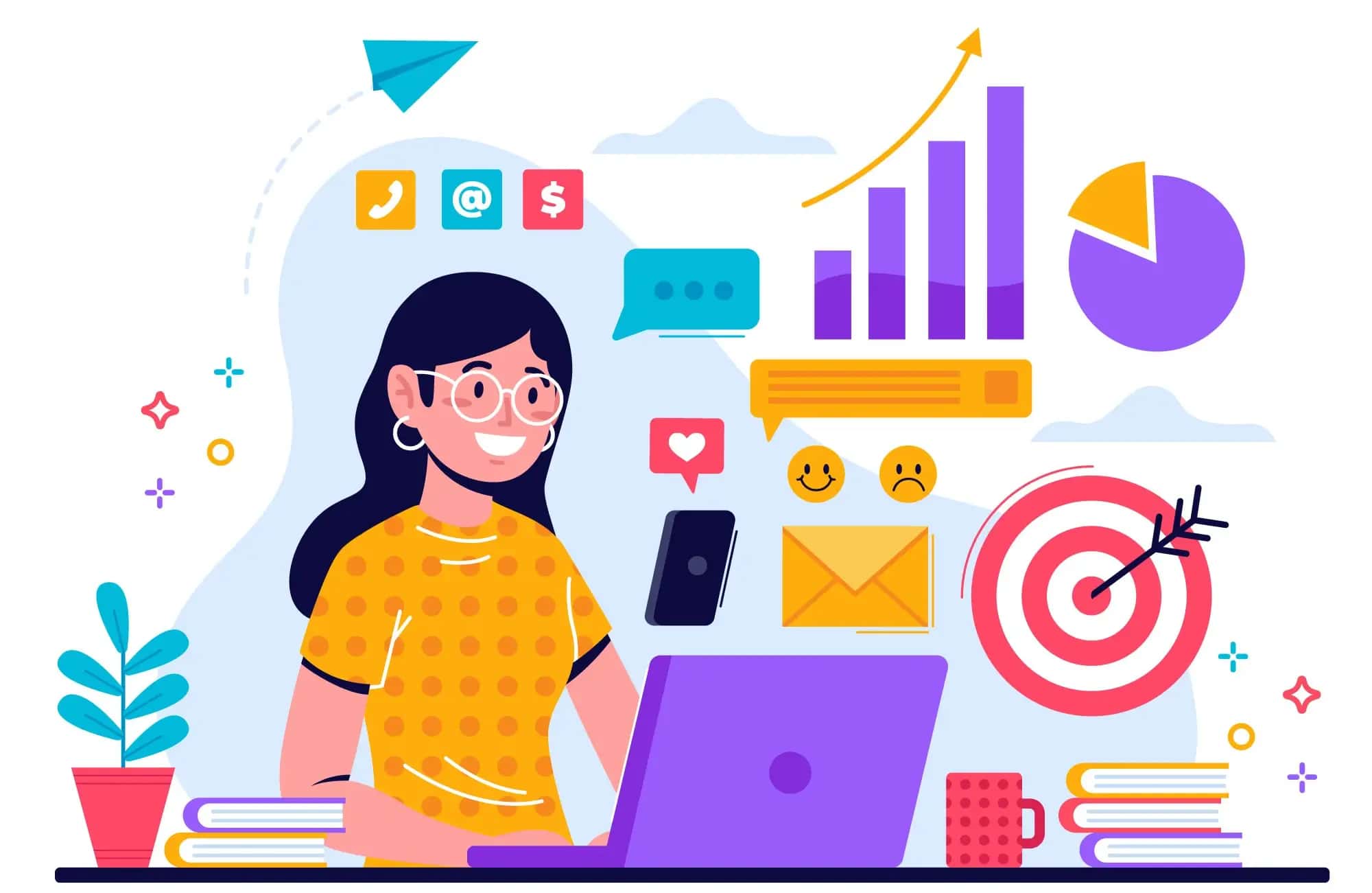 Digital marketing introduction with SEO and content strategy visuals