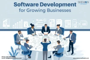 software development company in Mumbai team working on custom solution