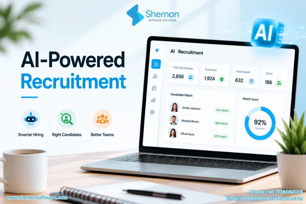 AI recruitment software dashboard for candidate screening