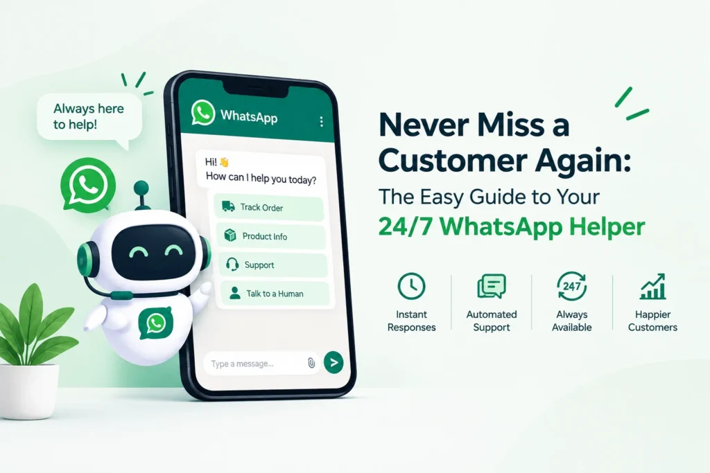 WhatsApp chatbot for 24/7 customer support.